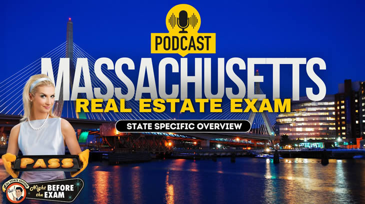 Massachusetts real estate exam study guide and podcast